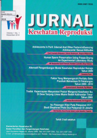 Jurnal Kesehatan Reproduksi