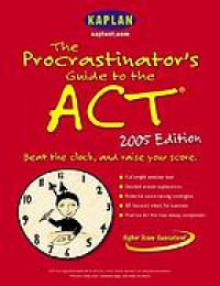 The Procrastinator's Guide to the SAT