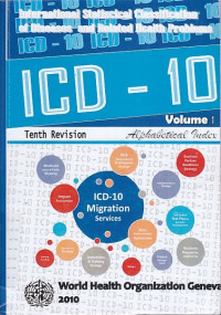 ICD-10 International Statistical Classification Of Diseases And Related Health Problems Tenth Revision : Volume 1